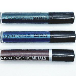3 NYX Cosmic Metals Metallic Lip Color